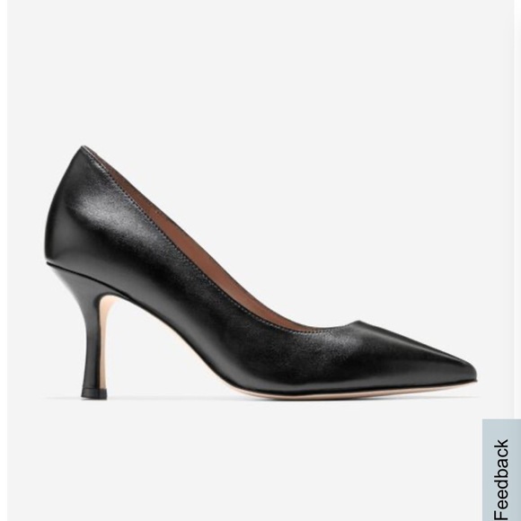 Cole Haan Shoes - Cole Haan Black Leather Pointed Toe Pumps Size 11B Classic Career Heel
